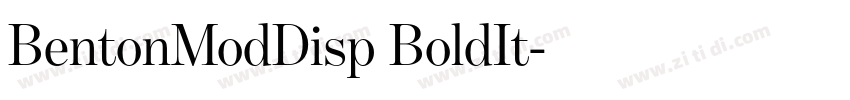 BentonModDisp BoldIt字体转换 BentonModDisp BoldIt字体转换